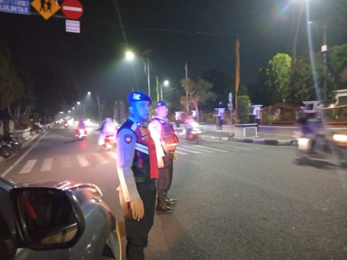 Polres Tebing Tinggi Gelar Patroli Blue Light, Antisipasi Kejahatan Jalanan