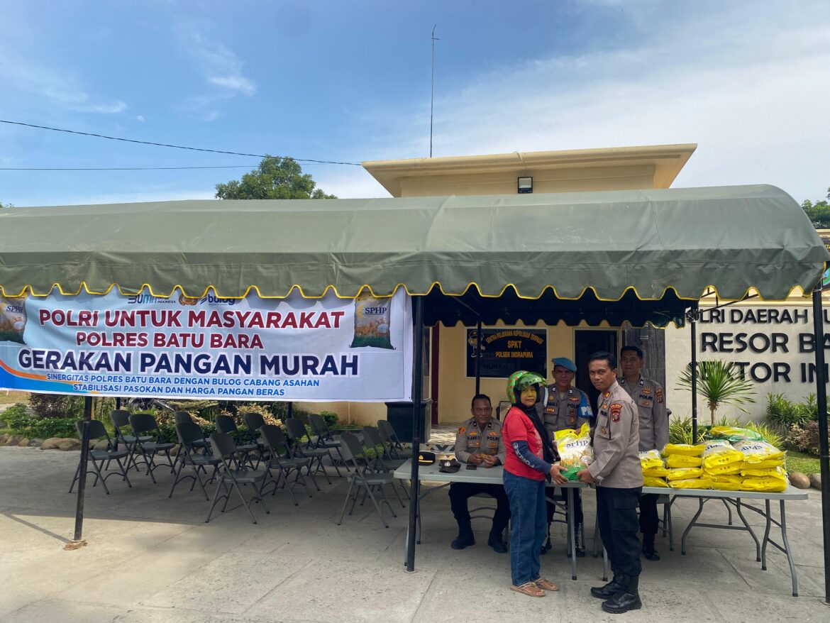 Polres Batu Bara Zoom Meeting Launching Gerakan Pangan Murah bersama Kapolri