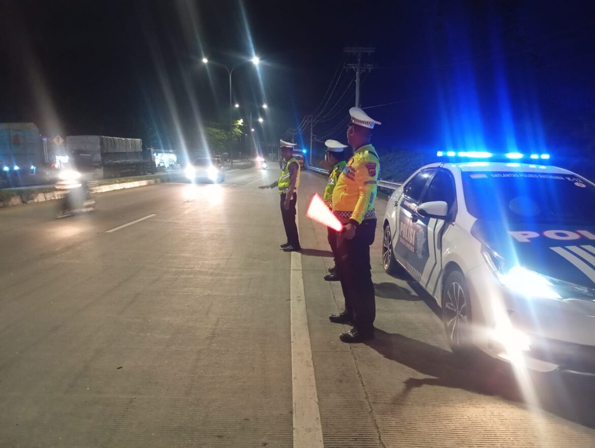 Sat Lantas Polres Batu Bara Patroli Blue Light Cipta Kamseltibcarlantas