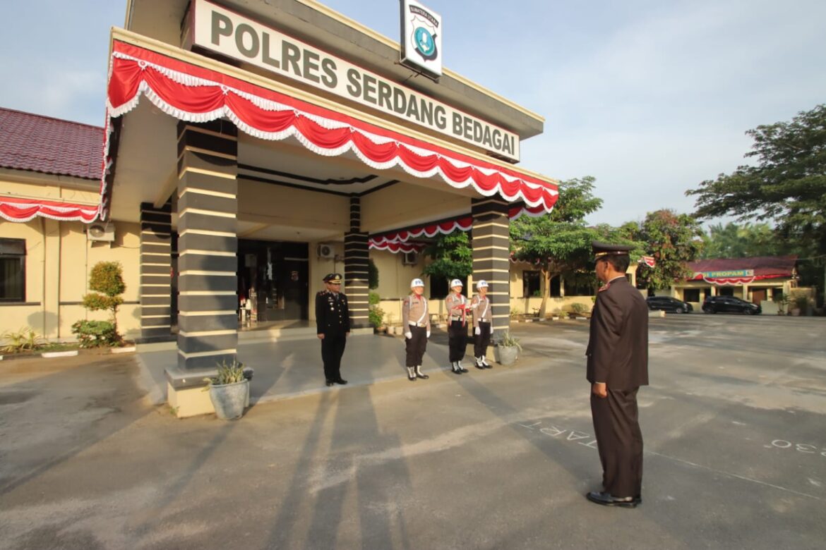 Upacara Peringatan HUT RI Ke-80 Polres Sergai Berlangsung Khidmat