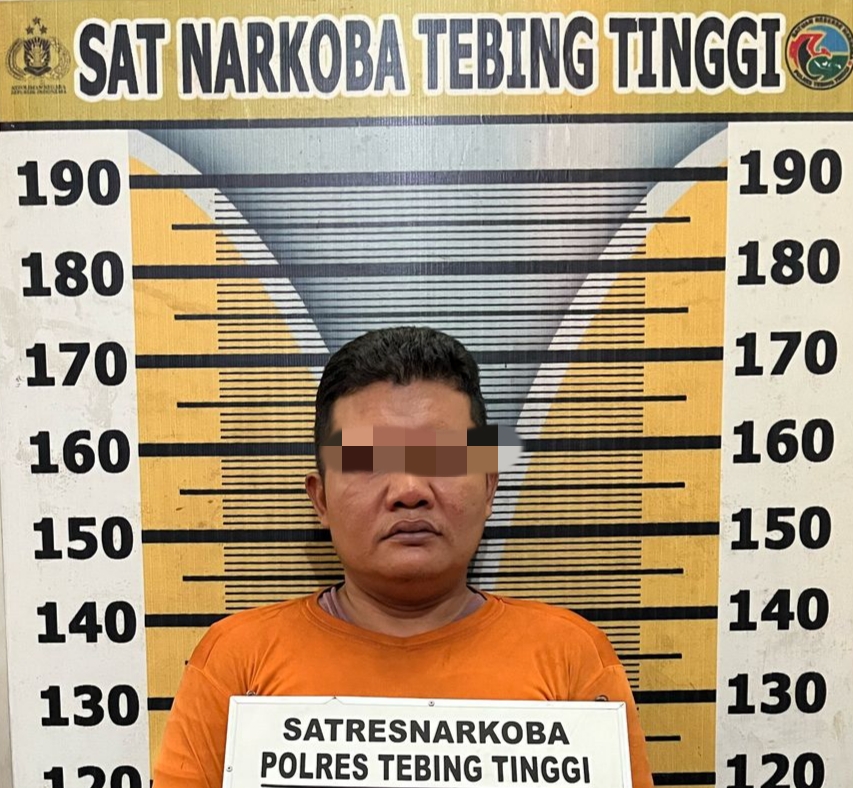 Satnarkoba Polres Tebing Tinggi Ringkus Pengedar Sabu 12,75 Gram Dari Sebuah Gubuk
