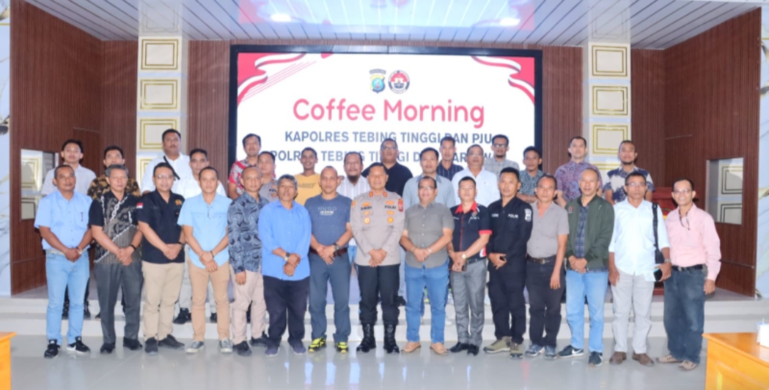 Kapolres Tebing Tinggi bersama PJU Merajut Komunikasi dengan Wartawan