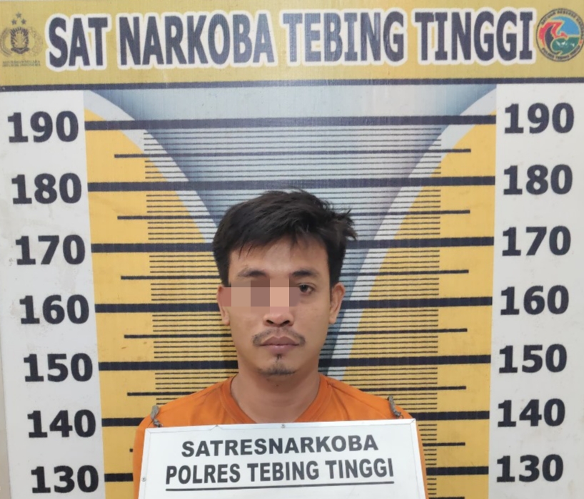 Satresnarkoba Polres Tebing Tinggi Tangkap Residivis di Kampung Jati