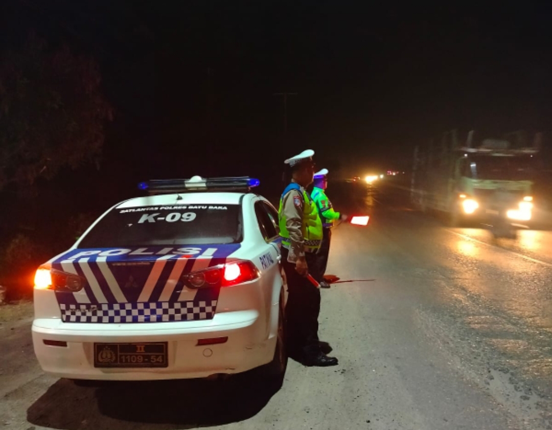 Sat Lantas Polres Batu Bara Patroli Tingkatkan Kamseltibcarlantas