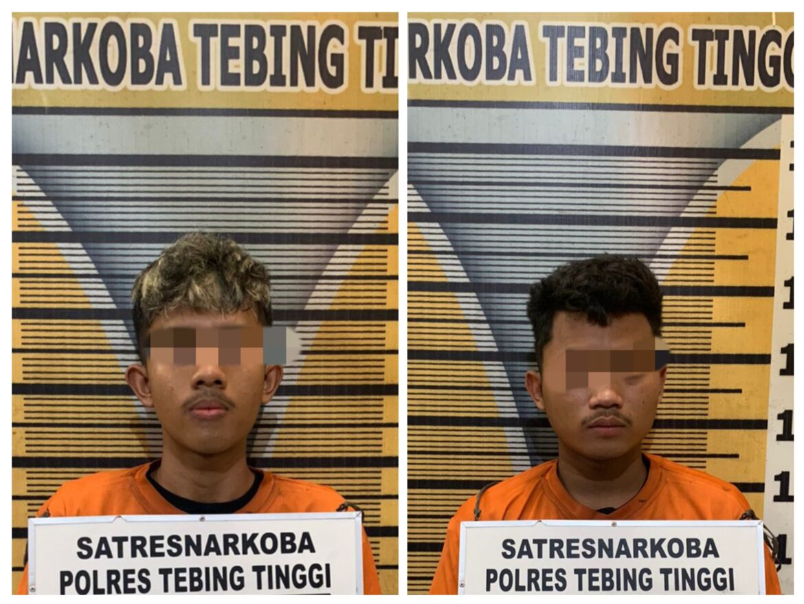 Bawa 64 Butir Inex, Dua Pemuda Ditangkap Satresnarkoba Polres Tebing Tinggi
