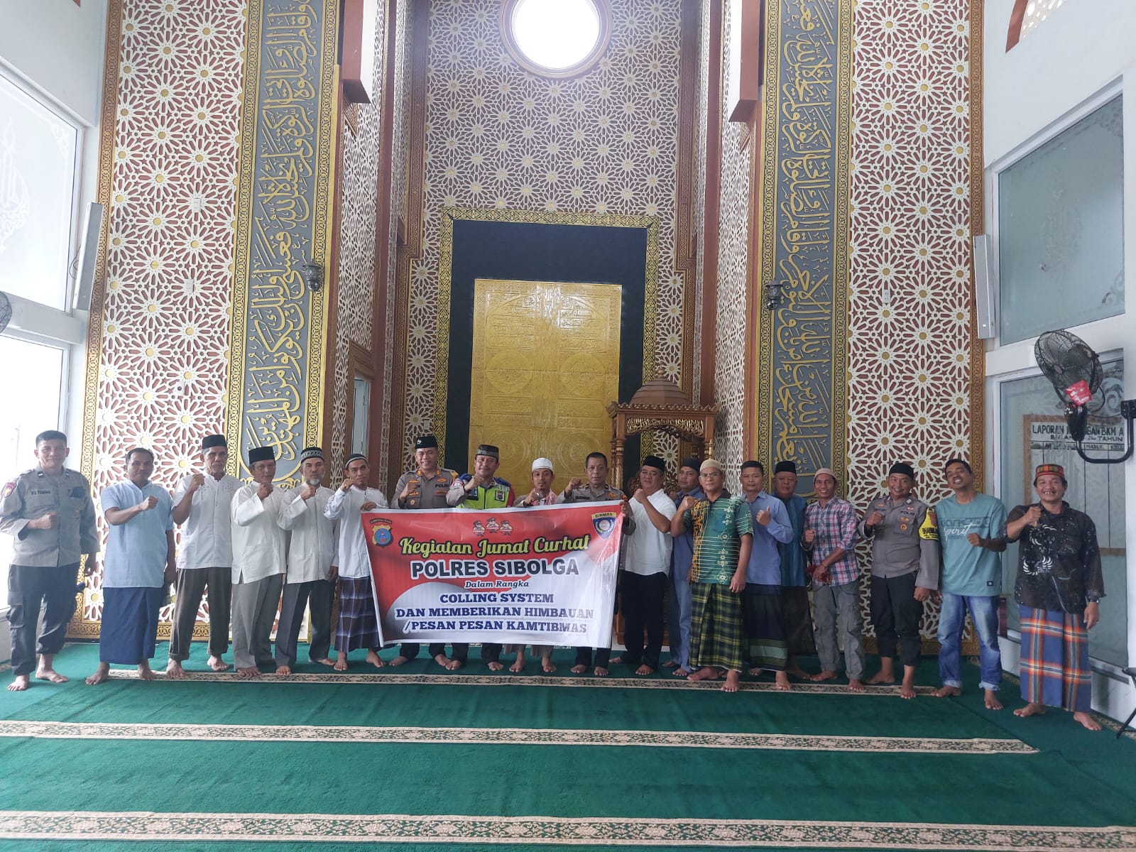 Polres Sibolga Gelar Jumat Curhat di Masjid Al Falah, Sampaikan Pesan Kamtibmas untuk Wujudkan Kota Sibolga yang Aman dan Kondusif