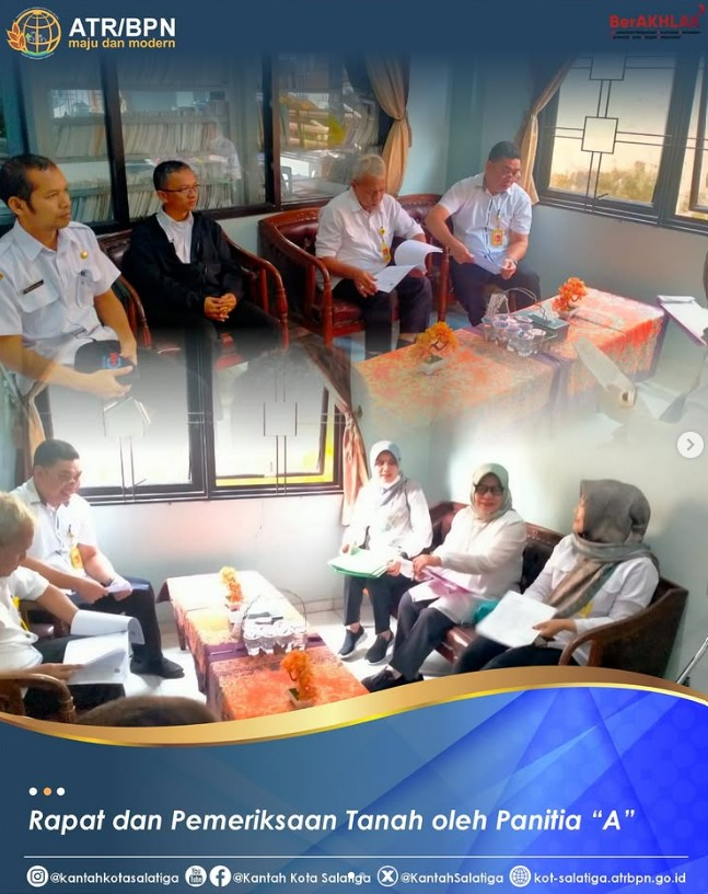Rapat dan Pemeriksaan Tanah Permohonan Pendaftaran Tanah Pertama Kali Hak Pakai Instansi Pemerintah
