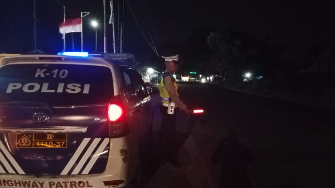 Sat Lantas Polres Batu Bara Patroli Blue Light Disejumlah Lokasi