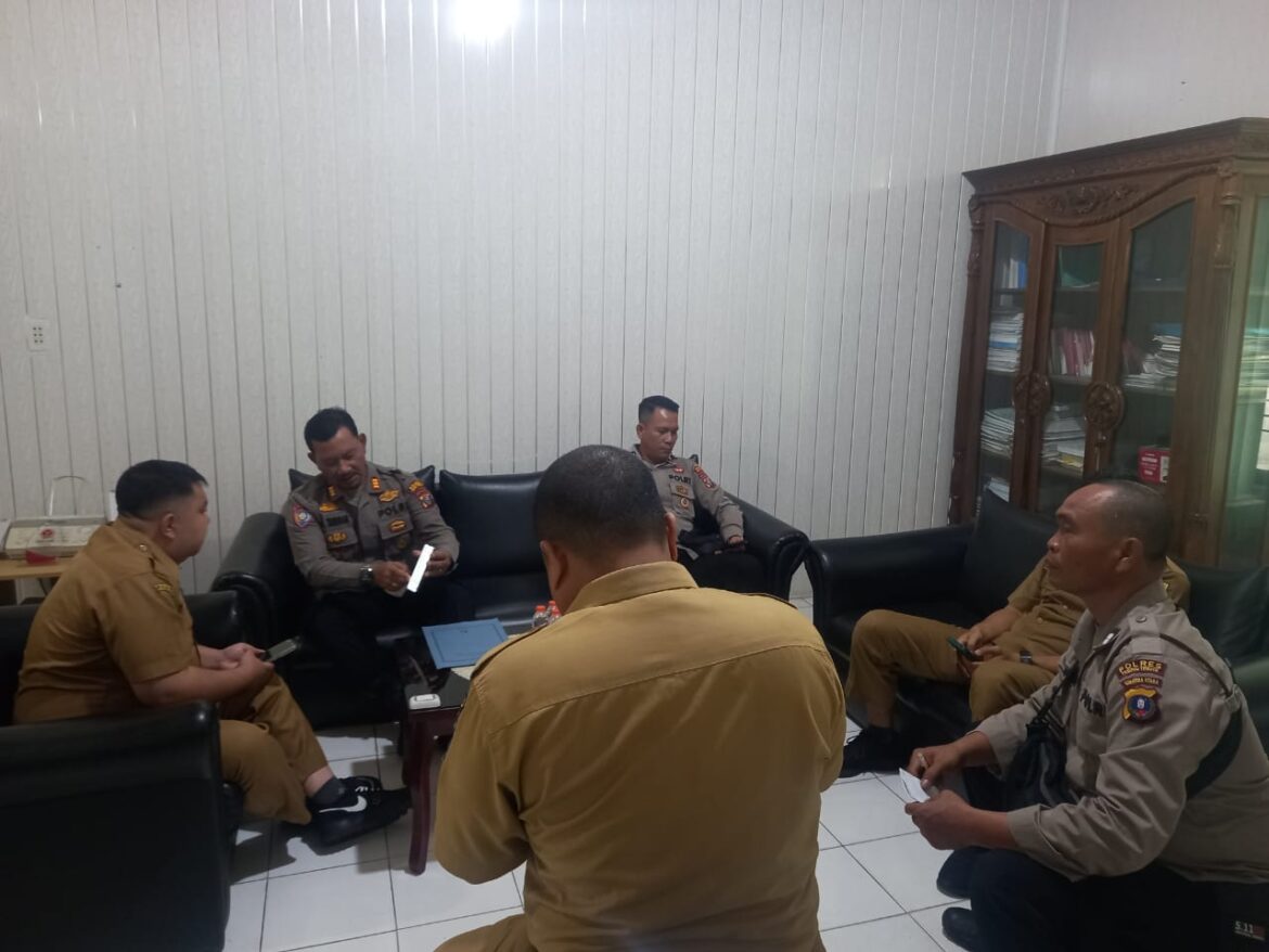 Kasat Binmas Polres Tebing Tinggi Koordinasi dengan Kesbangpol Pengaktifan Satkamling