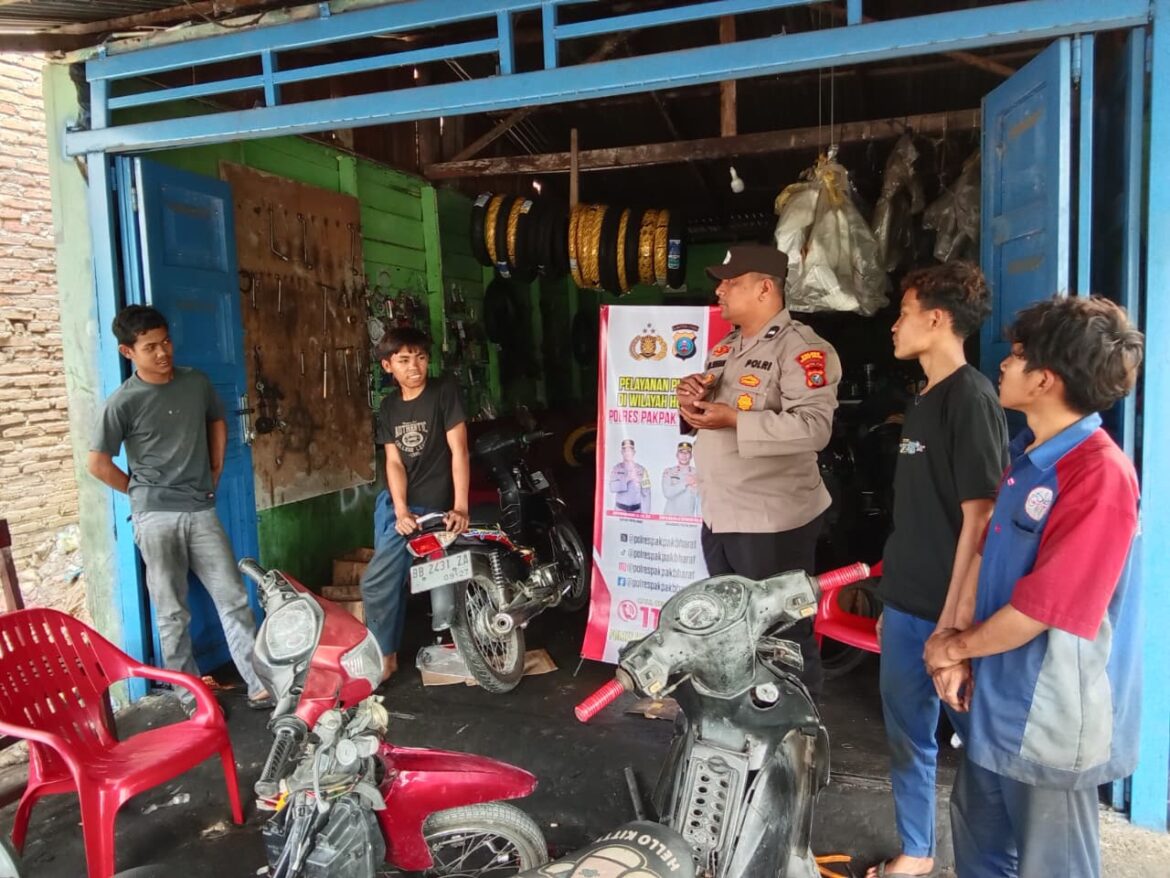 Sat Binmas Polres Pakpak Bharat Ajak Masyarakat Manfaatkan Layanan Call Center 110