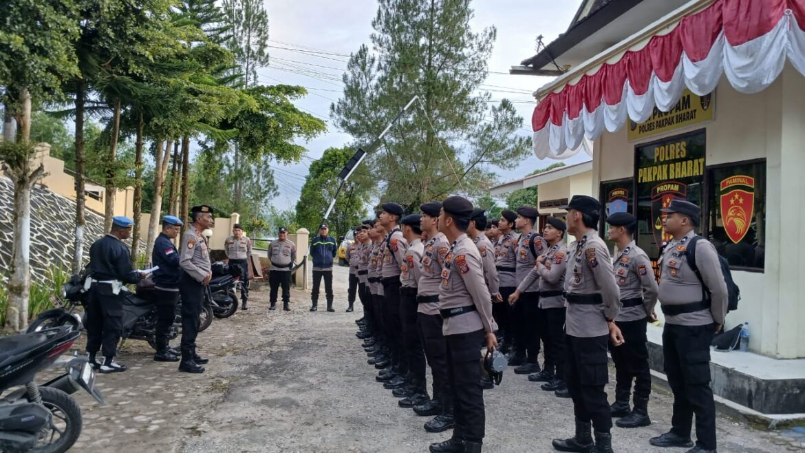 Backup Polres Dairi, Polres Pakpak Bharat Berangkatkan Ton Dalmas Ke Sidikalang
