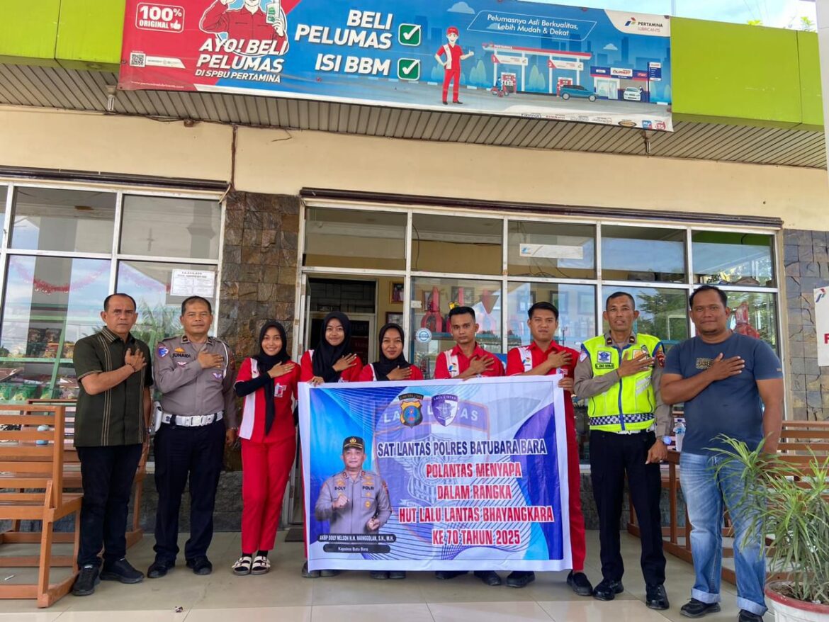 Sat Lantas Polres Batu Bara Gelar Polantas Menyapa