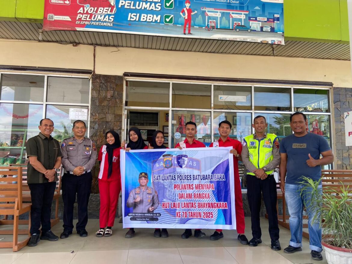 Kasat Lantas Polres Batu Bara AKP Simon E. Simatupang, S.H, M.H Sosialisasi Tertib Lalulintas