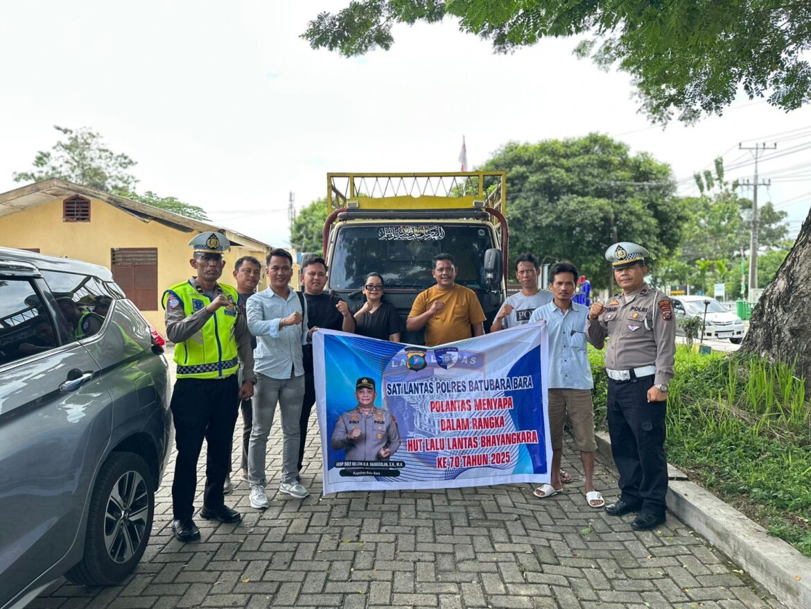 Polantas Menyapa, Sat Lantas Polres Batu Bara Himbau Tertib Lalulintas