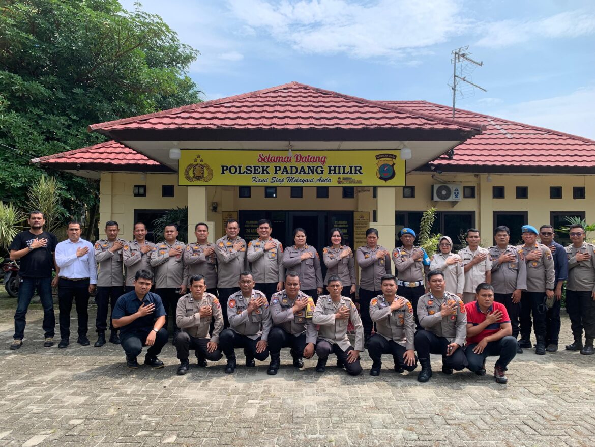 Wakapolres Tebing Tinggi Kompol Rudi Syahputra, S.Kom Supervisi ke Polsek Padang Hilir
