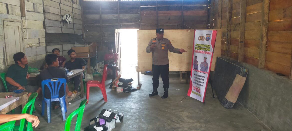 Sat Binmas Polres Pakpak Bharat Himbau Masyarakat Ciptakan Kamtibmas Kondusif Melalui Layanan 110