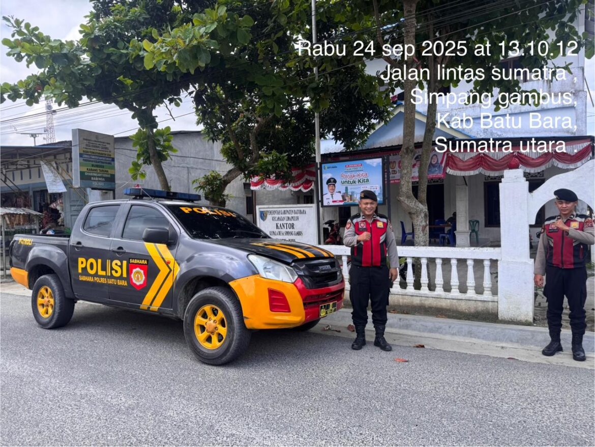 Polres Batu Bara Sambang Desa, Sampaikan Pesan Kamtibmas