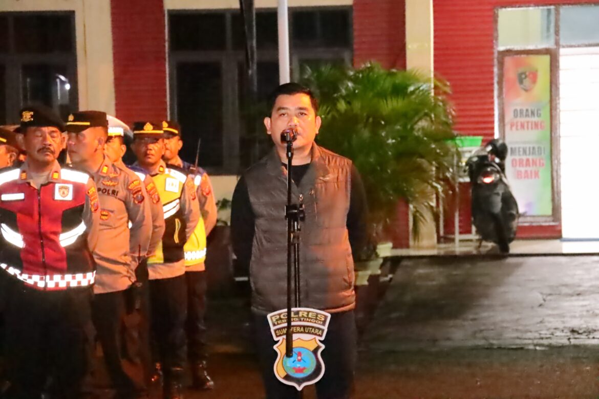 Wakapolres Tebing Tinggi Kompol Rudi Syahputra, S.Kom Pimpin Patroli Skala Besar